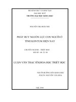 Phát huy nguồn lực con người ở kon tum hiện nay 