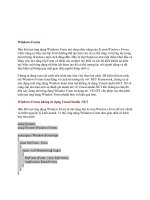 Tài liệu Các Ứng Dụng Của Windows tập 2 docx