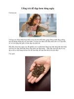 Tài liệu Uống trà để đẹp hơn từng ngày doc