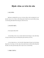 Tài liệu Bệnh viêm cơ trên bò sữa pdf