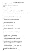 Bài soạn conditional sentence
