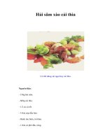 Tài liệu Hải sâm xào cải thìa pptx