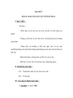 Tài liệu BẢO VỆ LOÀI VẬT CÓ ÍCH (Tiết 1) docx