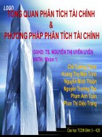 TỔNG QUAN PHÂN TÍCH tài CHÍNH và PHƯƠNG PHÁP PHÂN TÍCH tài CHÍNH 