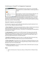 Tài liệu Cải tiến máy ảo Virtual PC với Integration Components Một trong những bất lợi khi pdf