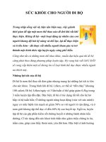 Tài liệu SỨC KHỎE CHO NGƯỜI ĐI BỘ docx