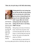 Tài liệu Thừa cân, béo phì cũng có thể thiếu dinh dưỡng pptx