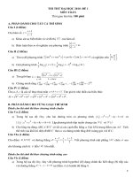 Gián án 3 đề tham khảo thi Đại học môn Toán