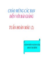 Tài liệu Bài 19: Tuần hoàn máu ở động vật docx
