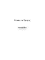 Tài liệu Signals and Systems Collection Editor: Richard Baraniuk Signals and Systems Collection Editor: docx