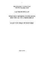 Tích chất mở rộng tương đẳng đối với các nửa nhóm iđêan luận văn thạc sỹ toán học 