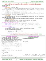 Gián án Bài 3: Ứng dụng của tích phân trong Hình Học