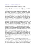 Bài giảng CUỘC GIAO CA LỤC ĐỤC GIỮA HỔ VÀ MÈO