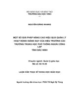 Một số giải pháp nâng cao hiểu quả quản lý hoạt động giảng dạy của hiệu trưởng các trường trung học phổ thông ngoài công lập tỉnh bắc ninh luận văn thạc sĩ khoa học giáo dục 