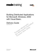 Tài liệu Building Distributed Applications for Microsoft® Windows® 2000 with Visual Basic® Delivery Guide pptx