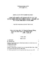 Chuyển biến về kinh tế ở các xã vùng biển huyện diễn châu   nghệ an từ năm 1986 đến năm 2008 