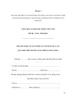 Tài liệu Mẫu đơn đề nghị cấp giấy phép lưu hành xe quá tải, quá khổ trên đường giao thông công cộng docx