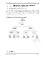 Chuyên đề PHÂN TÍCH KHẢ NĂNG SINH lời 