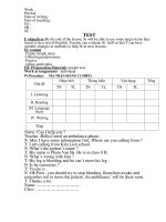 Gián án Bai 1tiet so 1 ki 2 anh 8