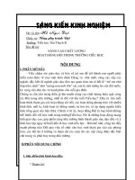 Gián án Sáng kiến kinh nghiệm của Hoạt động ngoài giờ lên lớp