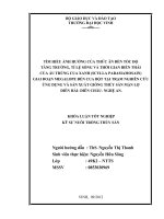 Tìm hiểu ảnh hưởng của thức ăn đến tốc độ tăng trưởng, tỉ lệ sống và thời gian biến thái của ấu trùng cua xanh (scylla paramamosain) giai đoạn megalope đến cua bột 