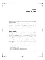Tài liệu Router Security ppt