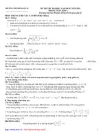 Tài liệu Thi thử ĐH môn Toán khối A_THPT Đông Quan 2010 pdf