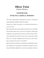 Tài liệu LUYỆN ĐỌC TIẾNG ANH QUA TÁC PHẨM VĂN HỌC-Oliver Twist -Charles Dickens -CHAPTER 31 pdf
