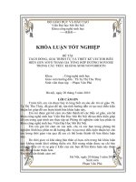 Tách dòng , giải trình tự và thiết kế vector biểu hiện gen novs tham gia tổng hợp đường noviose trong cấu trúc của kháng sinh novobiocin 