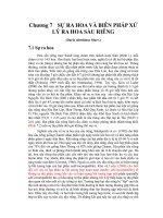 Tài liệu Giáo trình Xử lí sự ra hoa - Chương 7 doc