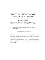 Tài liệu Đề thi Olympic toán Hùng Vương pdf