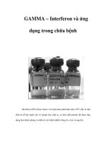 Tài liệu GAMMA – Interferon và ứng dụng trong chữa bệnh docx