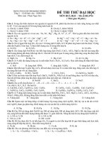 Tài liệu Đáp án và đề thi thử ĐH môn Hóa_Biên soạn: Phạm Ngọc Sơn pptx