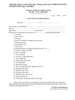 Tài liệu Mẫu giấy đăng ký kiểm dịch ppt