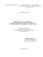 Nghiên cứu chuyển pha trong mô hình sigma tuyến tính 