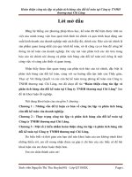 Hoàn thiện công tác lập và phân tích bảng cân đối kế toán tại công ty TNHH thương mại chi lăng 