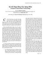 Tài liệu Ký kết Hợp đồng Xây dựng Hầm pptx