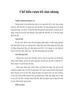 Tài liệu Chế biến rượu bổ sâm nhung ppt