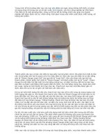 Nguyên tắc trong việc sử dụng cân điện tử