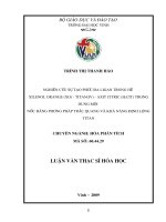 Nghiên cứu sự phức đa ligan trong hệ xilenol orange ( XO TITAN(IV)   axit citric ( H3CIT ) trong dung môi nước bằng phương pháp trắc quang và khả năng định lượng titan 