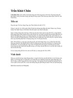 Tài liệu Trần Khát Chân ppt