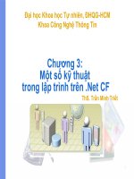 Tài liệu Chương 3: Một số kỹ thuật trong lập trình trên .Net CF docx