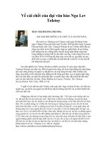 Tài liệu Về cái chết của Đại thi hào Nga L.Tolstoy