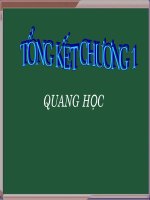 Bài soạn Tong ket chuong  I- Quang hoc