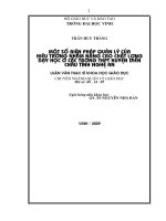 Một số giải pháp quản lí của hiệu trưởng nhằm nâng cao chất lượng dạy học ở các trường THPT huyện diễn châu tỉnh nghệ an 
