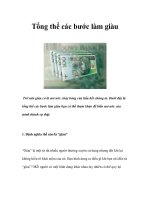 Tài liệu Tổng thể các bước làm giàu pdf
