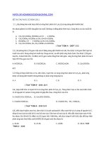 Tài liệu Đ Ề THI HÒA PHÂN HƯU CƠ