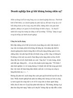 Tài liệu Doanh nghiệp làm gì khi khủng hoảng nhân sự? pptx