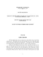 Lịch sử và truyền thống văn hoá của các dân tộc tày   nùng ở lạng sơn (thế kỷ XI   XIX) 