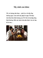 Tài liệu Mẹ xinh con khỏe pptx